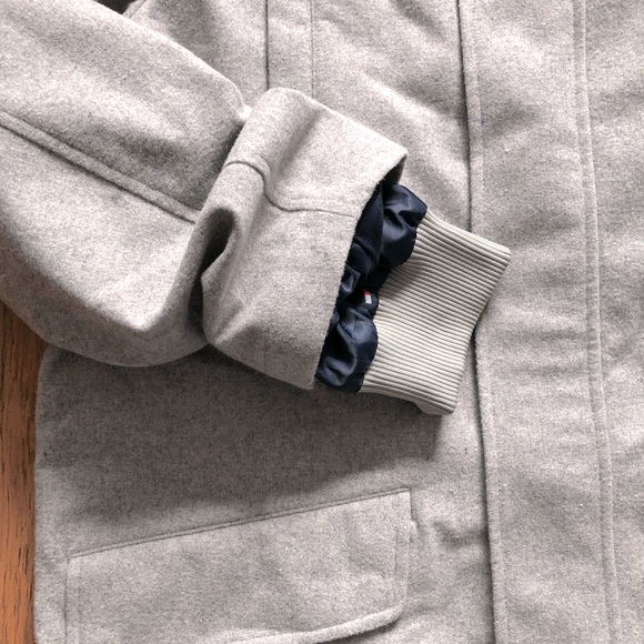 Tommy Hilfiger Snowdon Wool Blend Hooded Parka Coat Sz. 42R/ L - Picture 6 of 8